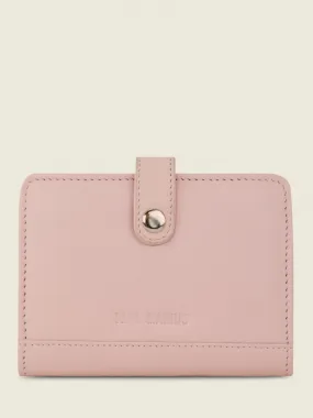 PORTEFEUILLE CUIR ROSE FEMME LePortefeuille Jeanne Pastel - Poudré