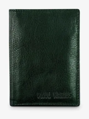 PORTEFEUILLE CUIR VERT HOMME LePortefeuille Marius - Vert Forêt Huilé