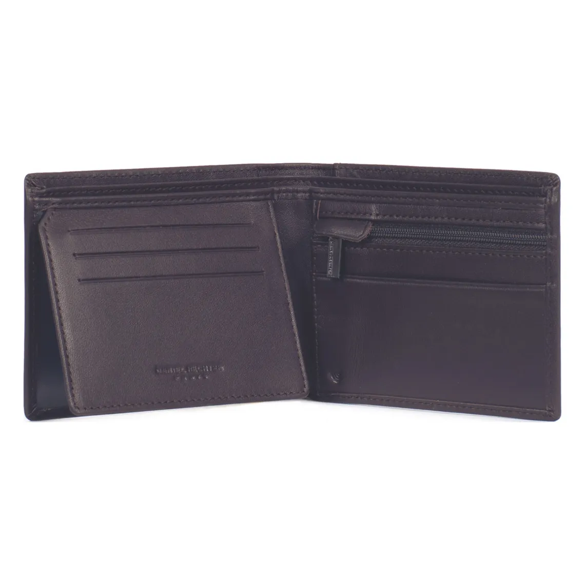 Portefeuille italien Stop RFID Cuir GENTLE Marron Lucas Daniel Hechter Maroquinerie - Portefeuille & Porte cartes Homme sur MenC