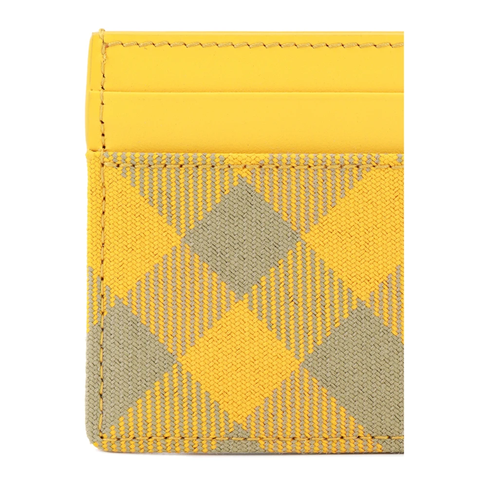 Portefeuille Jaune à Carreaux avec Cinq Compartiments