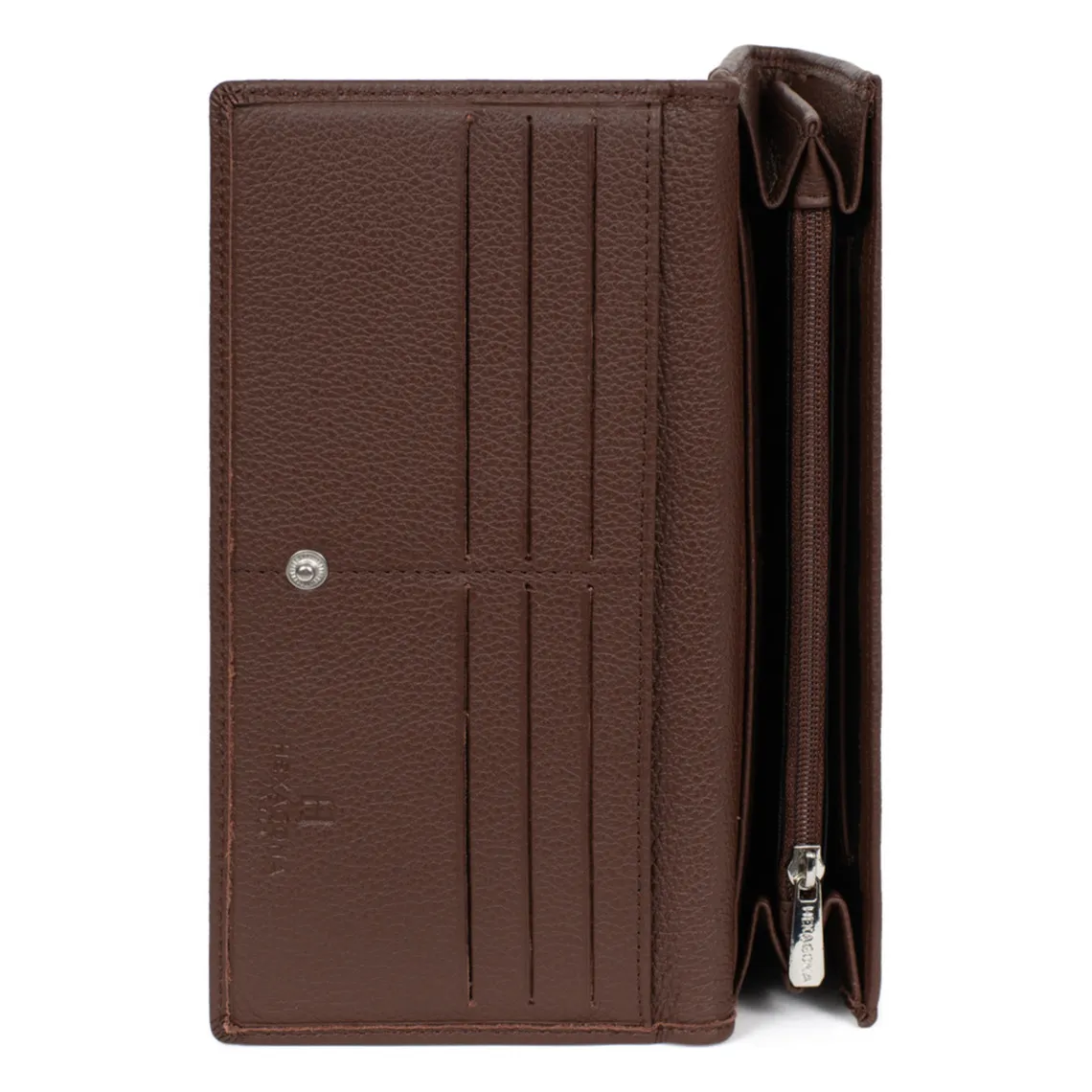 Portefeuille long Cuir CONFORT Chocolat Ella | 3 Suisses