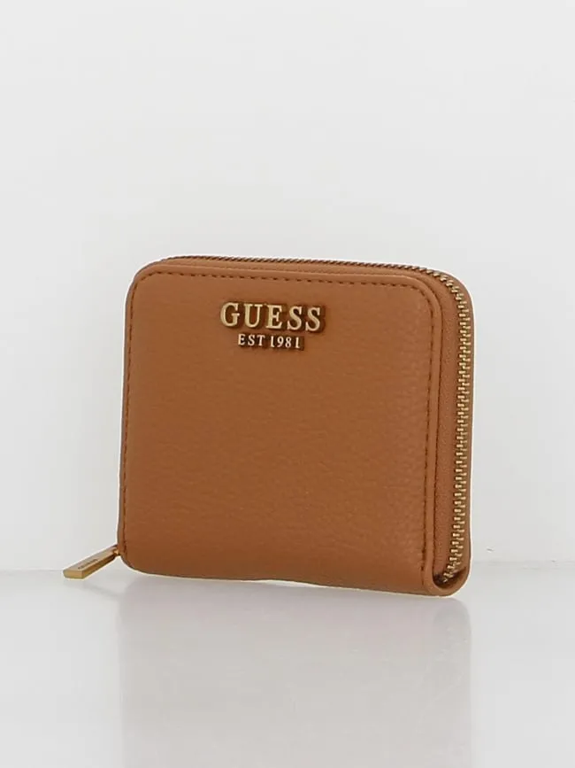 Portefeuille mini laryn marron femme - Guess | wimod