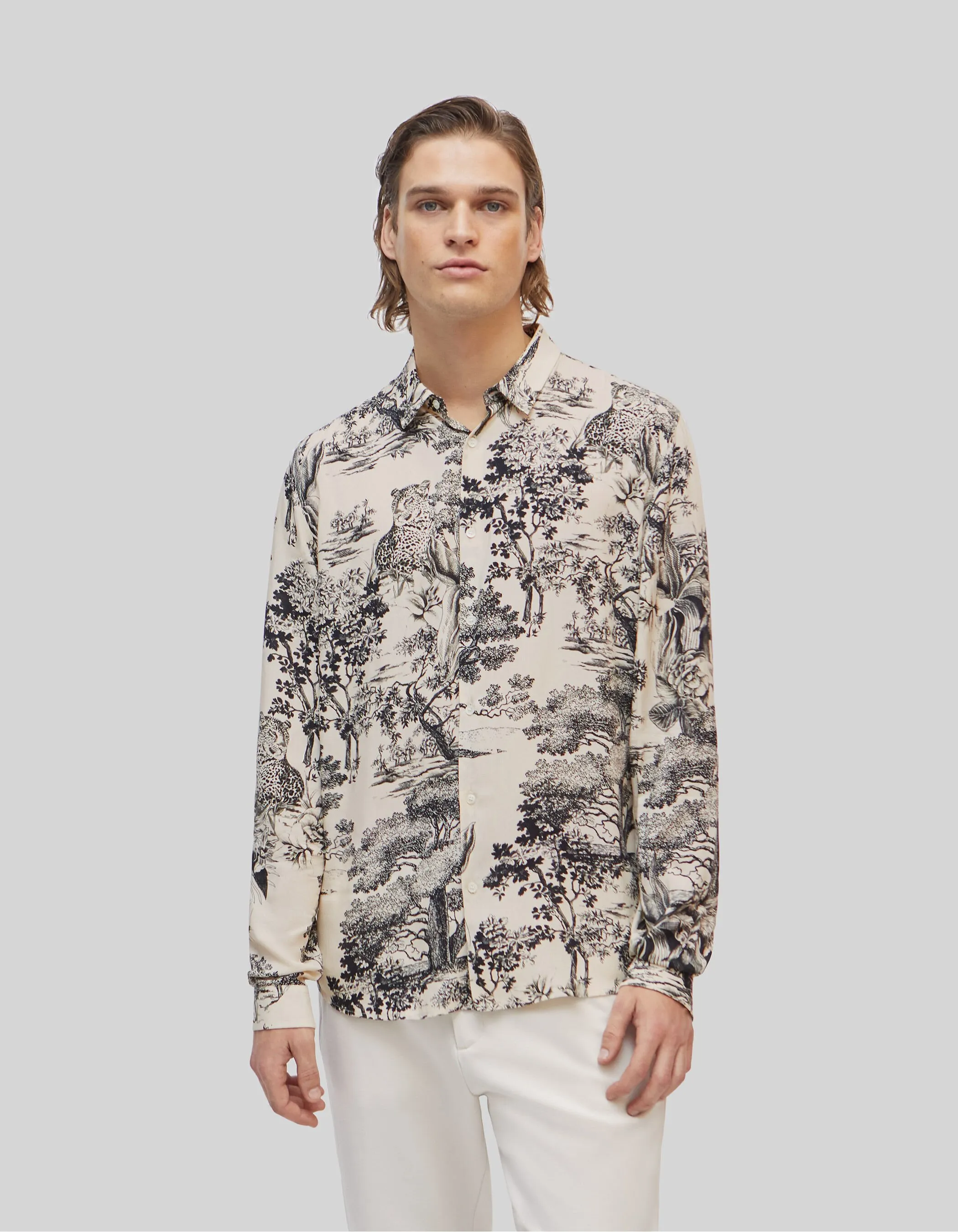 Pure Edition-Chemise LENZING™ ECOVERO™ toile de Jouy Homme