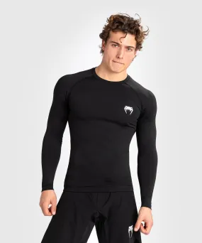 Rashguard à manches longues pour hommes Venum Contender - Noir/Blanc