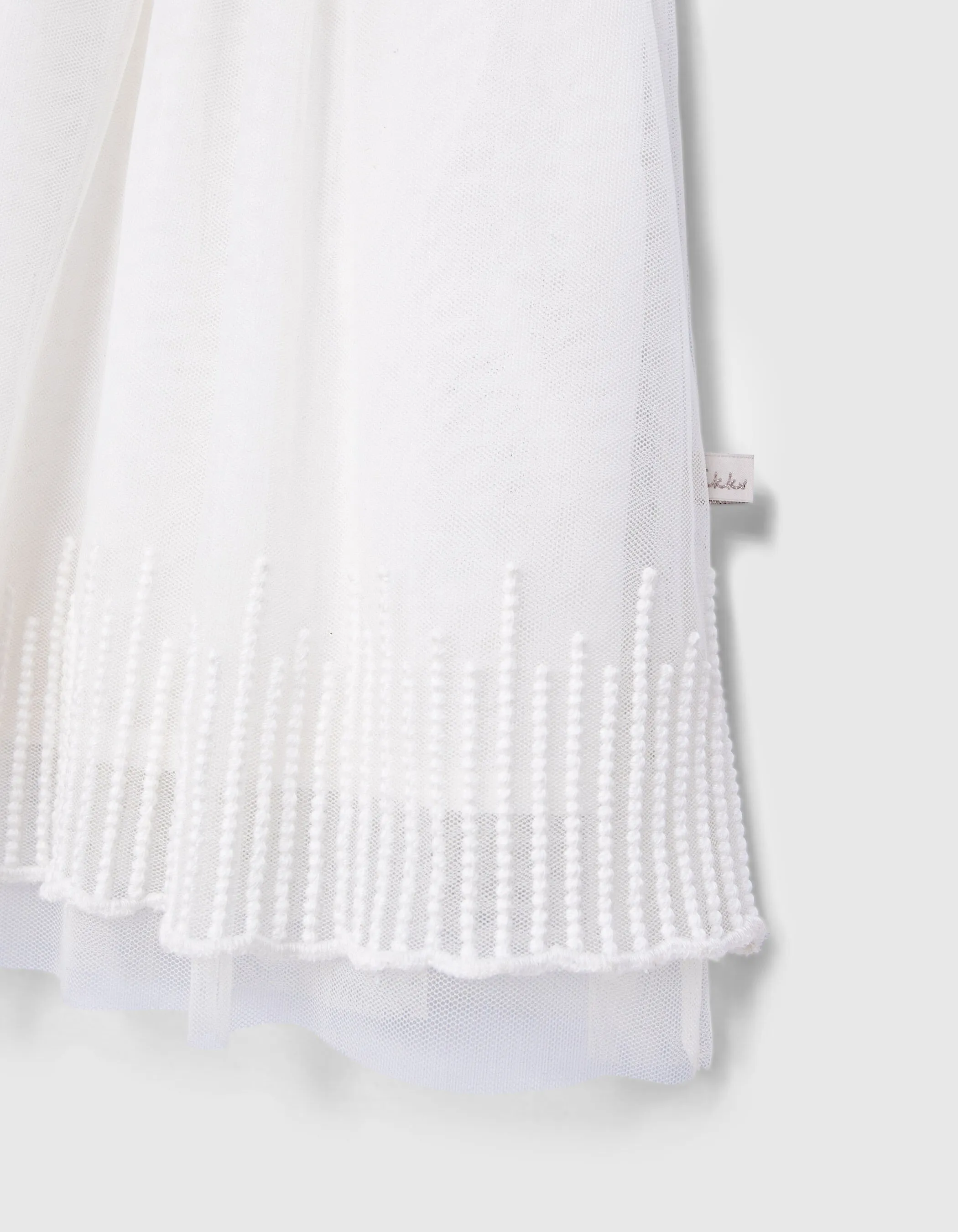 Robe cérémonie écrue tulle brodé bébé fille