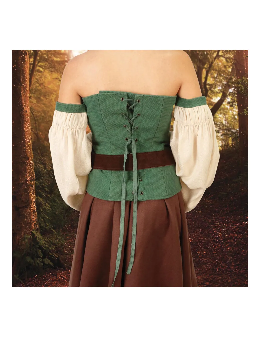 Robe médiévale Femme de la Forêt ⚔️ Boutique Épées