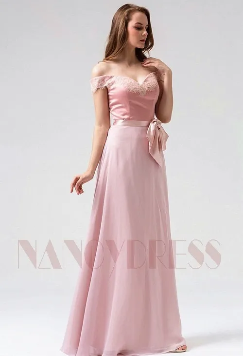 robe soiree rose long | Nancydress