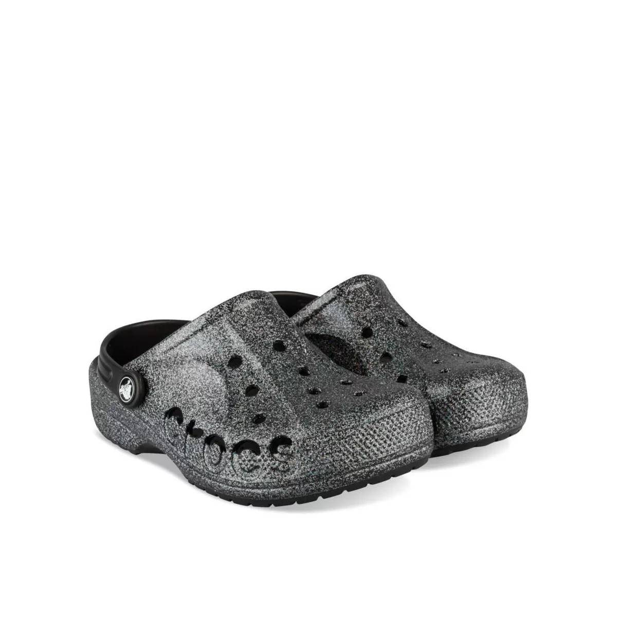 Sabots NOIR CROCS Baya Glitter Clog T