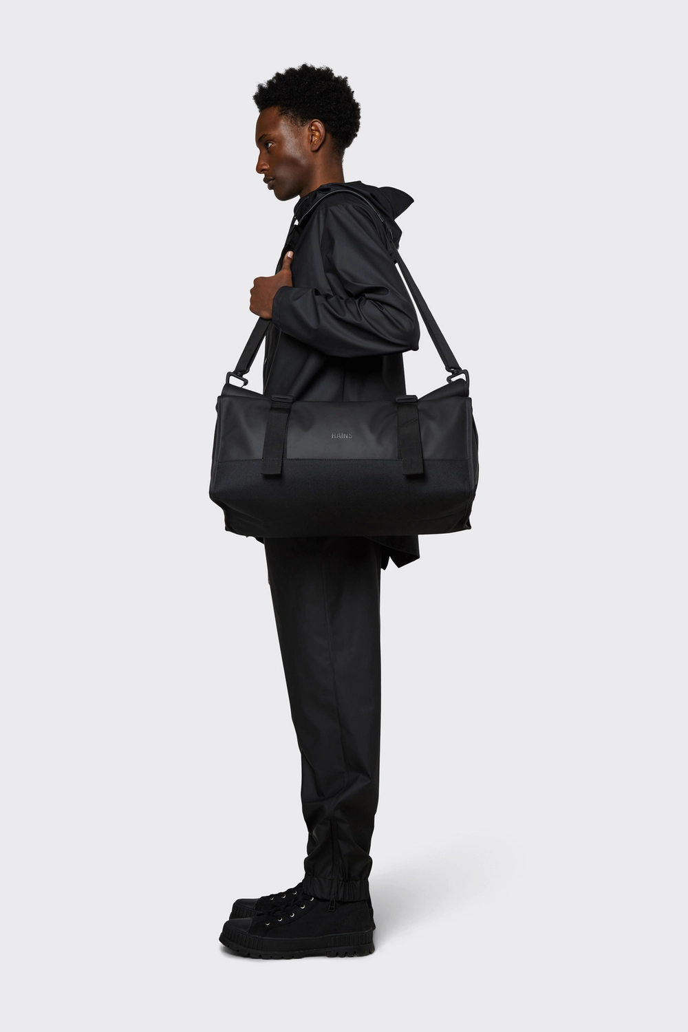 Sac de Voyage Rains Buckle Rolltop Duffel Black 36L