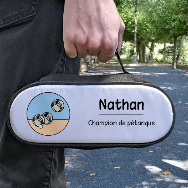 Sacoche pour pétanque personnalisée - La Triplette