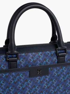 Sacoche TH Monogram pour ordinateur portable | Bleu | Tommy Hilfiger