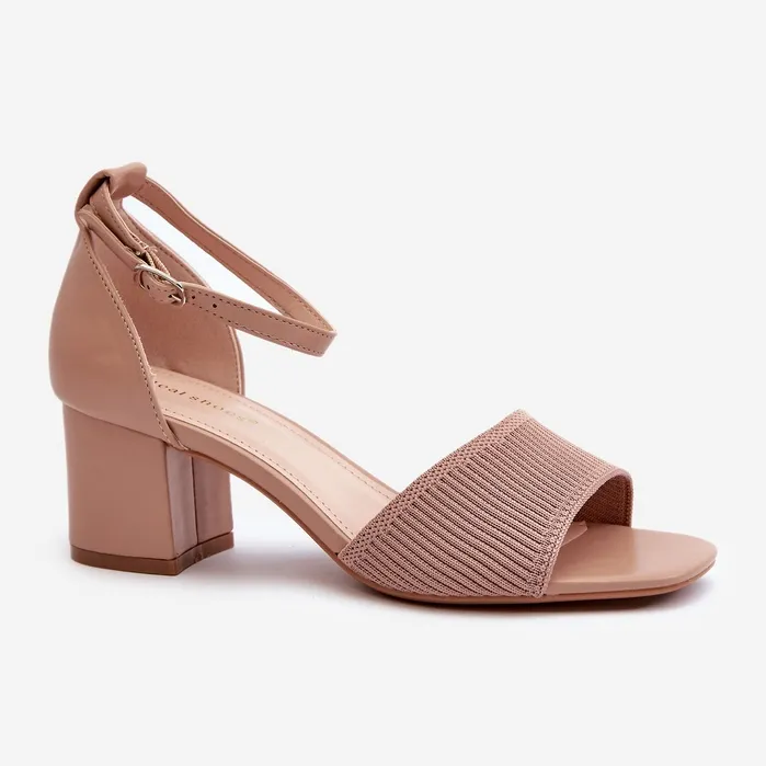 Sandales Femme à Talon Haut Beige Desvia