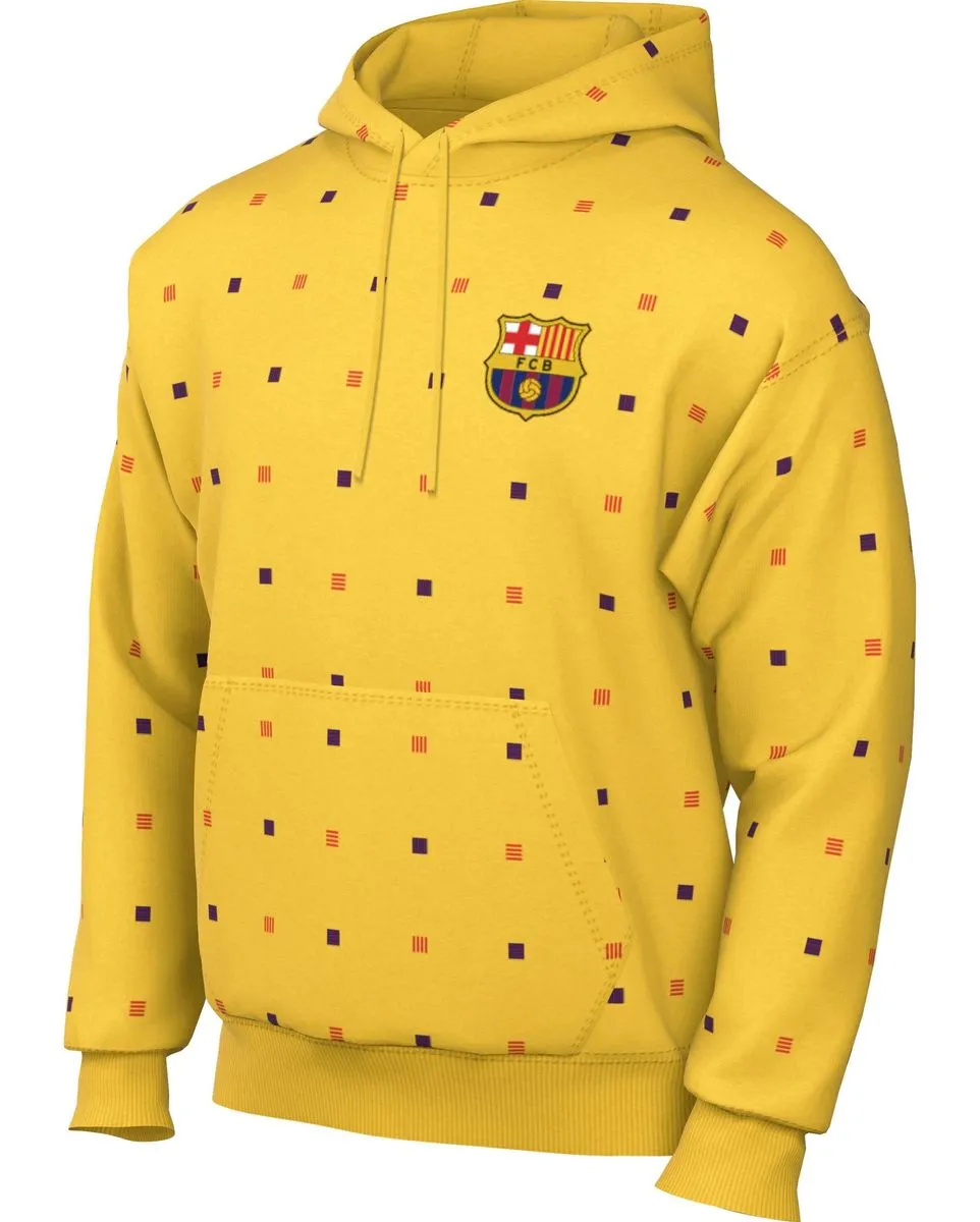 Sweat a capuche Homme FCB M NSW CLUB HOODIE PO FT Jaune