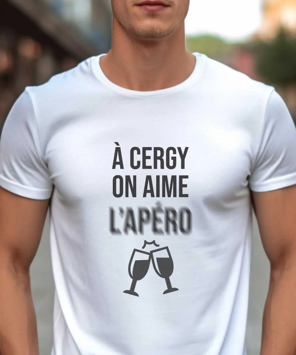 T-Shirt A Cergy on aime l'apéro