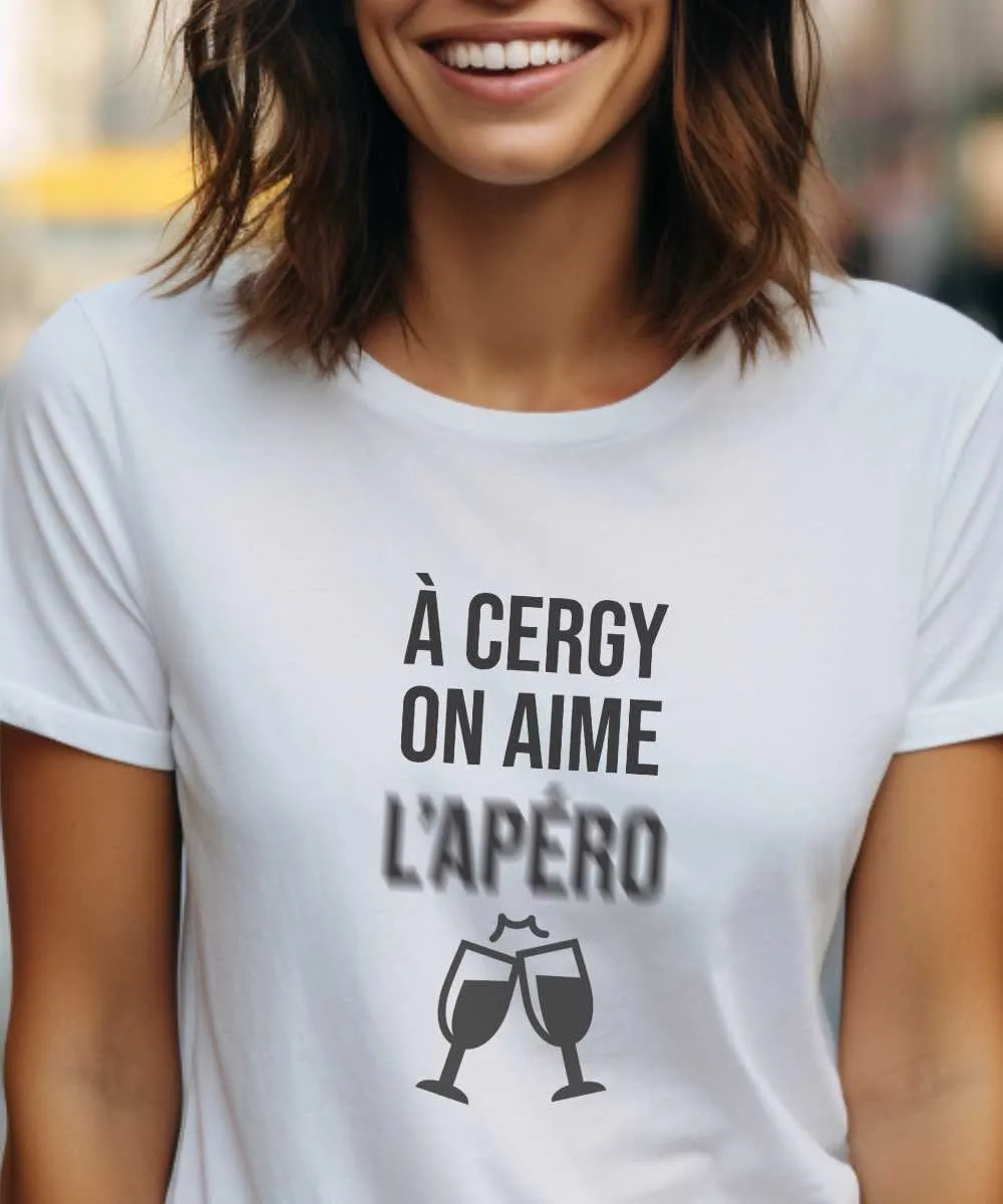 T-Shirt A Cergy on aime l'apéro