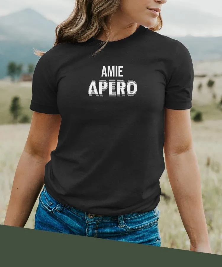 T-Shirt Amie apéro face Pour femme