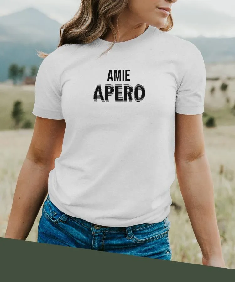 T-Shirt Amie apéro face Pour femme