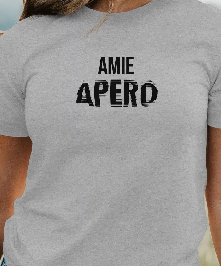 T-Shirt Amie apéro face Pour femme