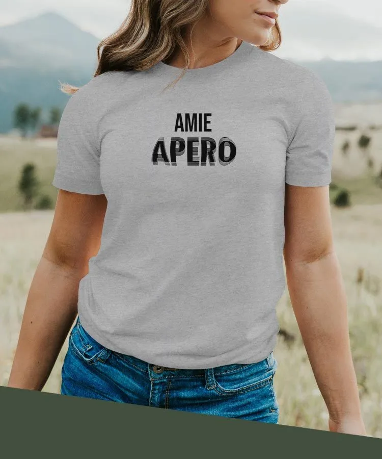 T-Shirt Amie apéro face Pour femme