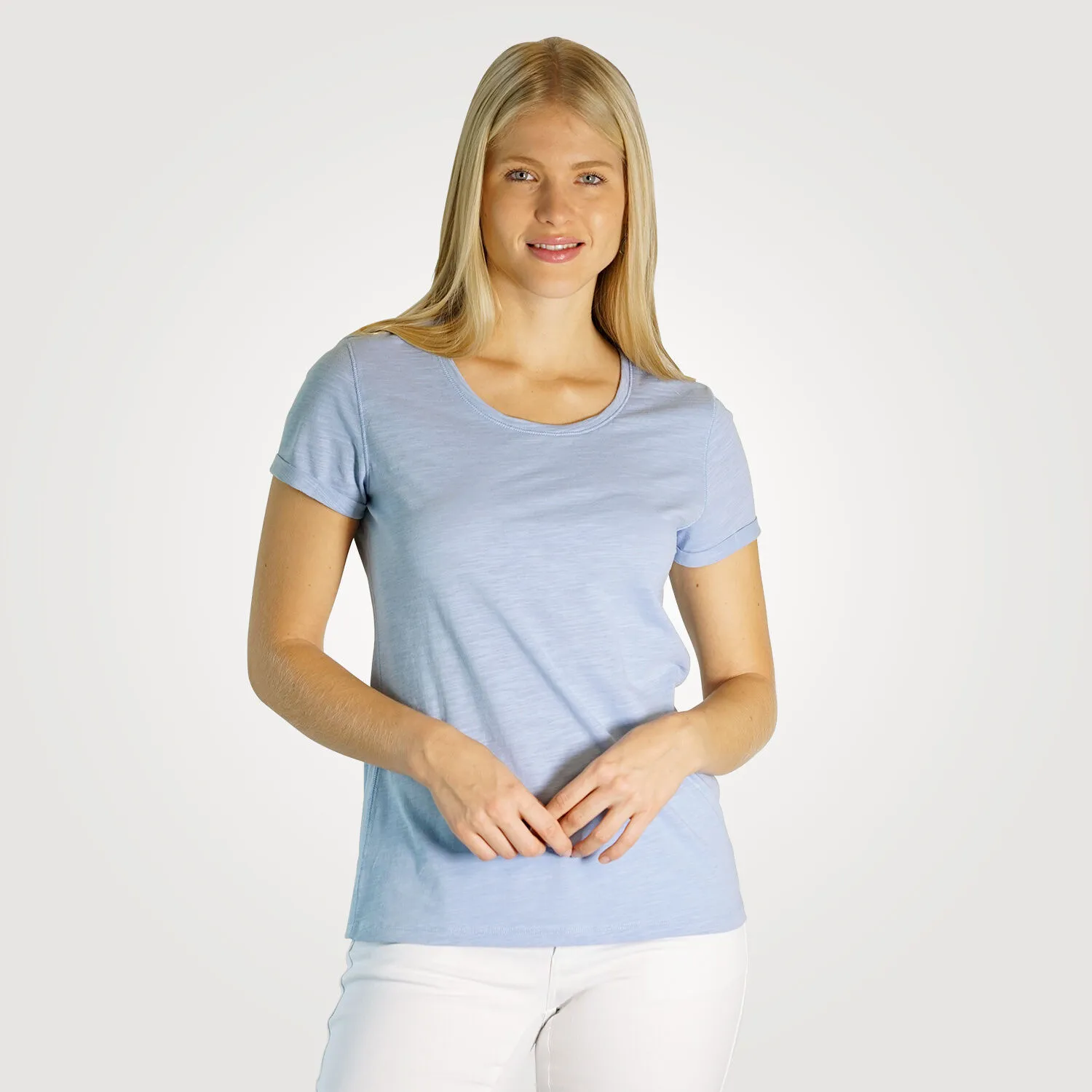 T-shirt basique, aspect fil flammé ⋆ Lehner Versand