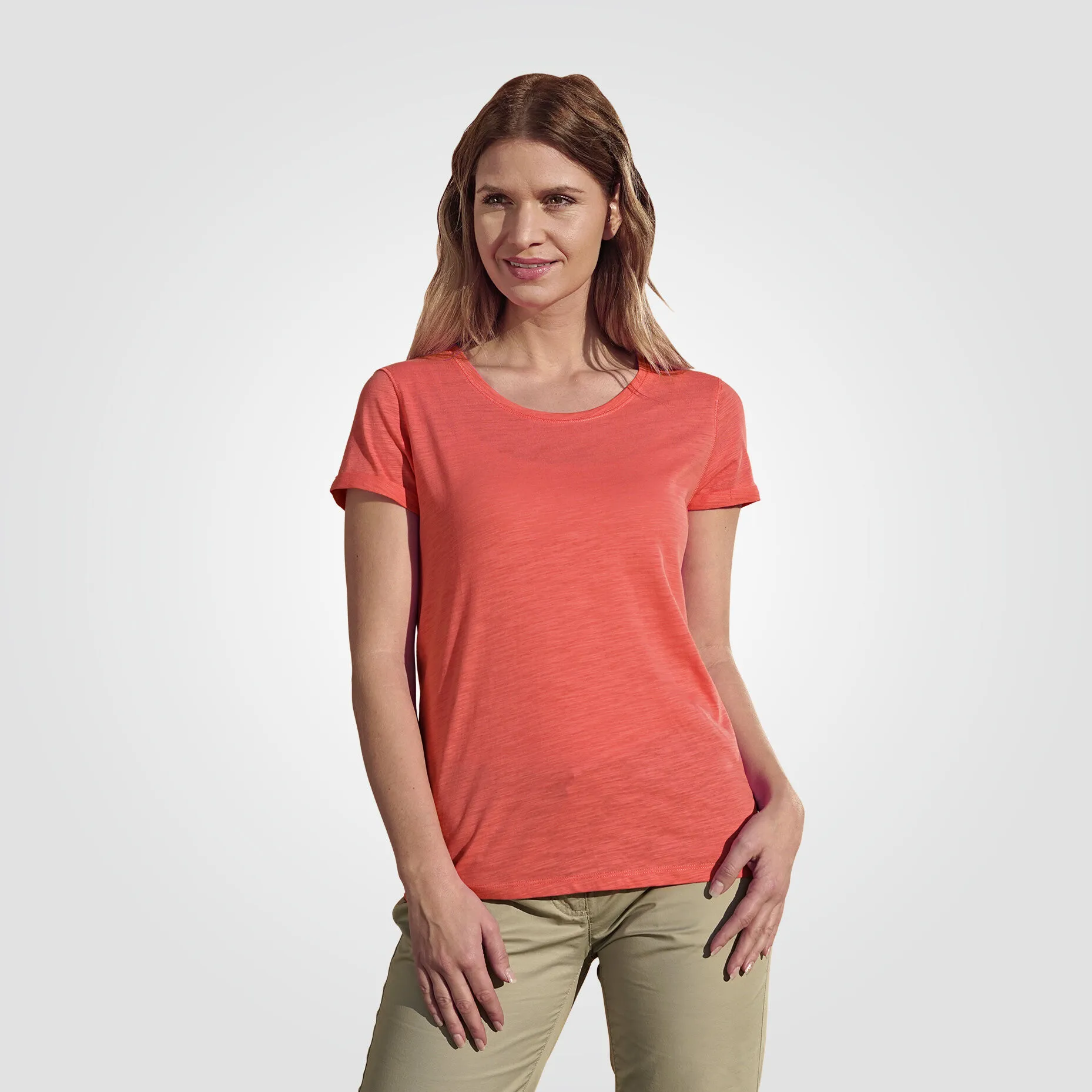 T-shirt basique, aspect fil flammé ⋆ Lehner Versand