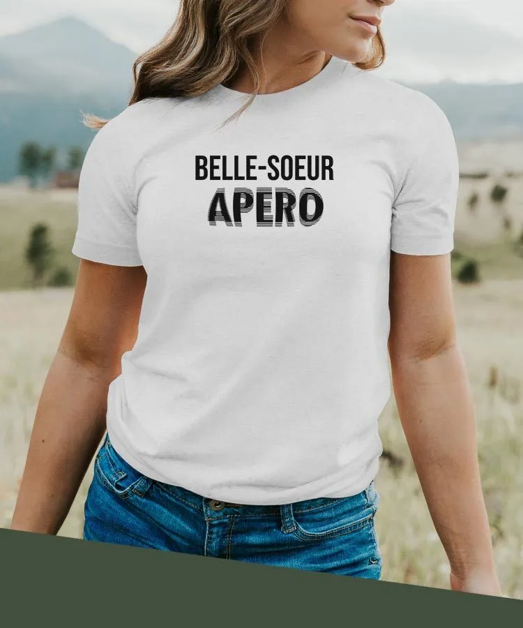 T-Shirt Belle-Soeur apéro face Pour femme