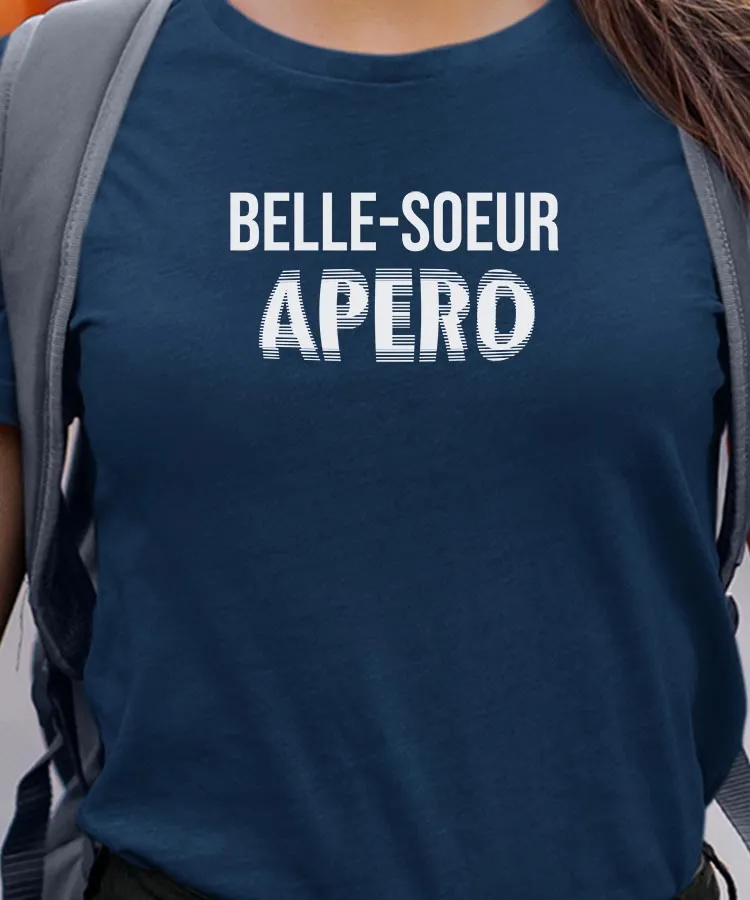 T-Shirt Belle-Soeur apéro face Pour femme