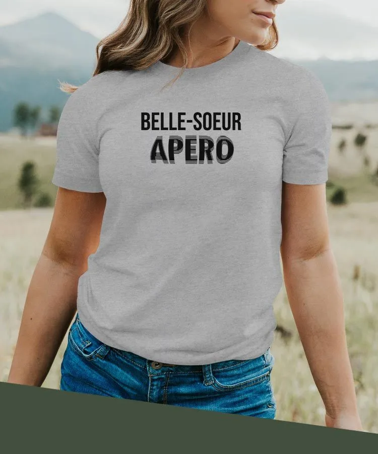 T-Shirt Belle-Soeur apéro face Pour femme