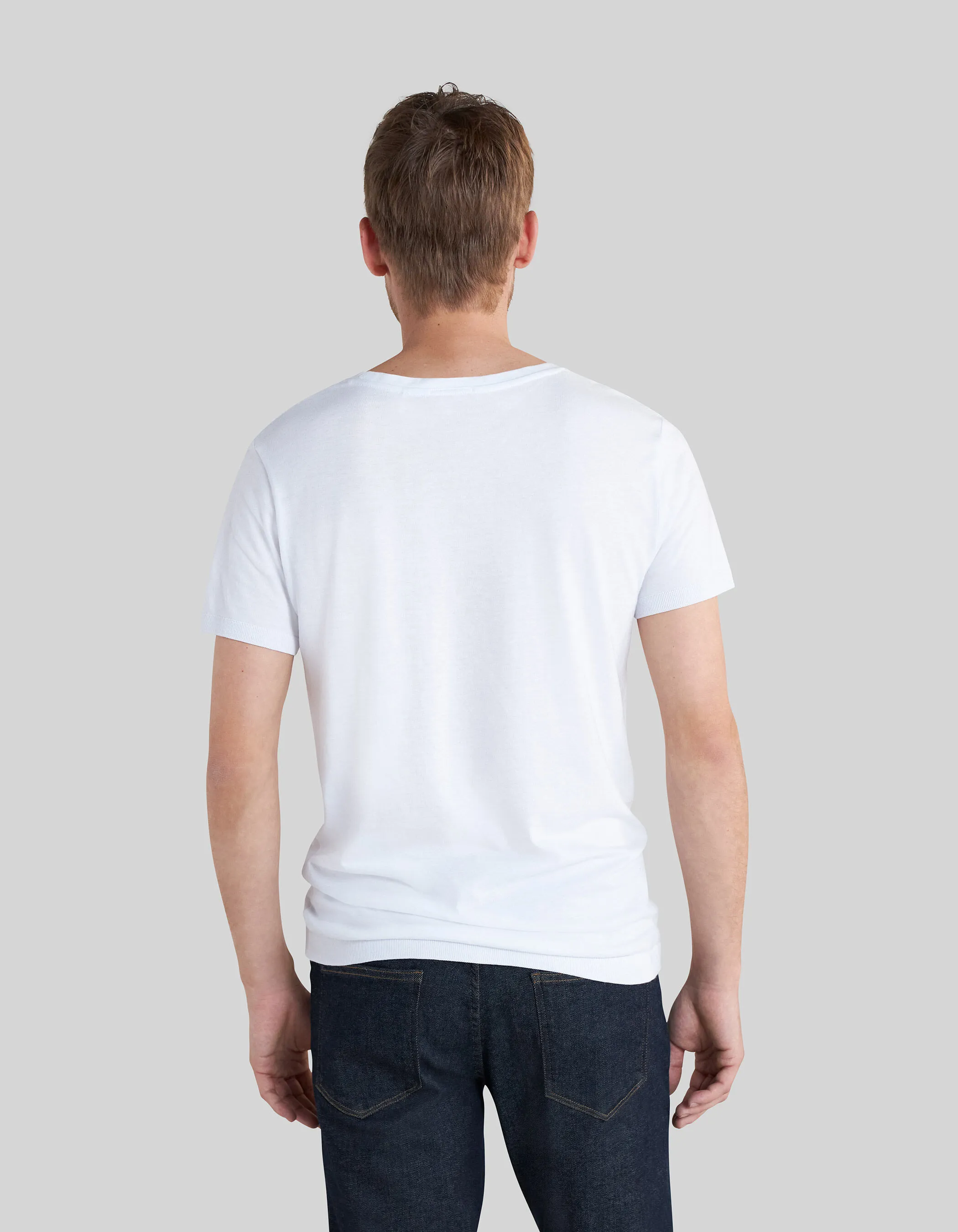 T-shirt blanc coton modal Homme