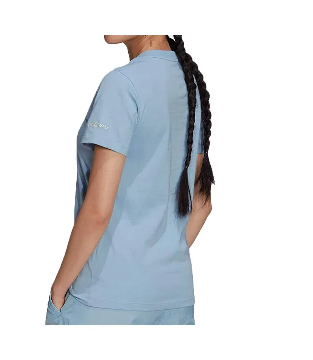 T-shirt Bleu Femme Adidas Tee