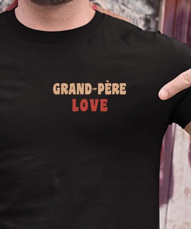 T-Shirt Grand-Père love Pour homme