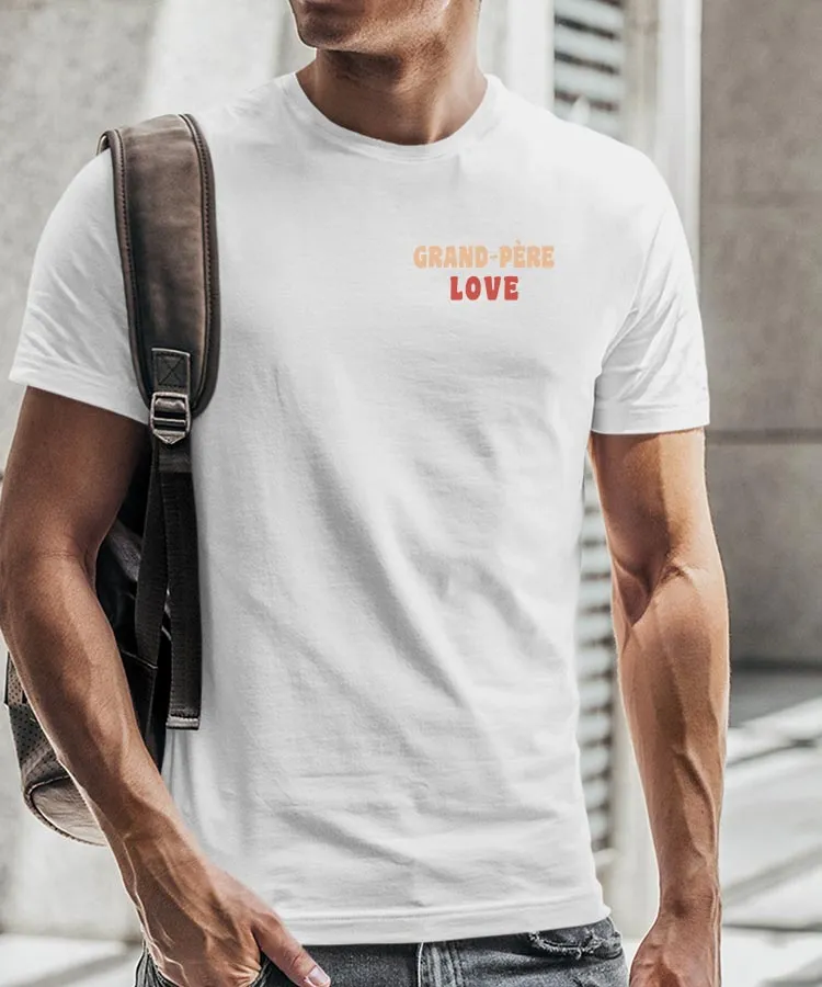 T-Shirt Grand-Père love Pour homme