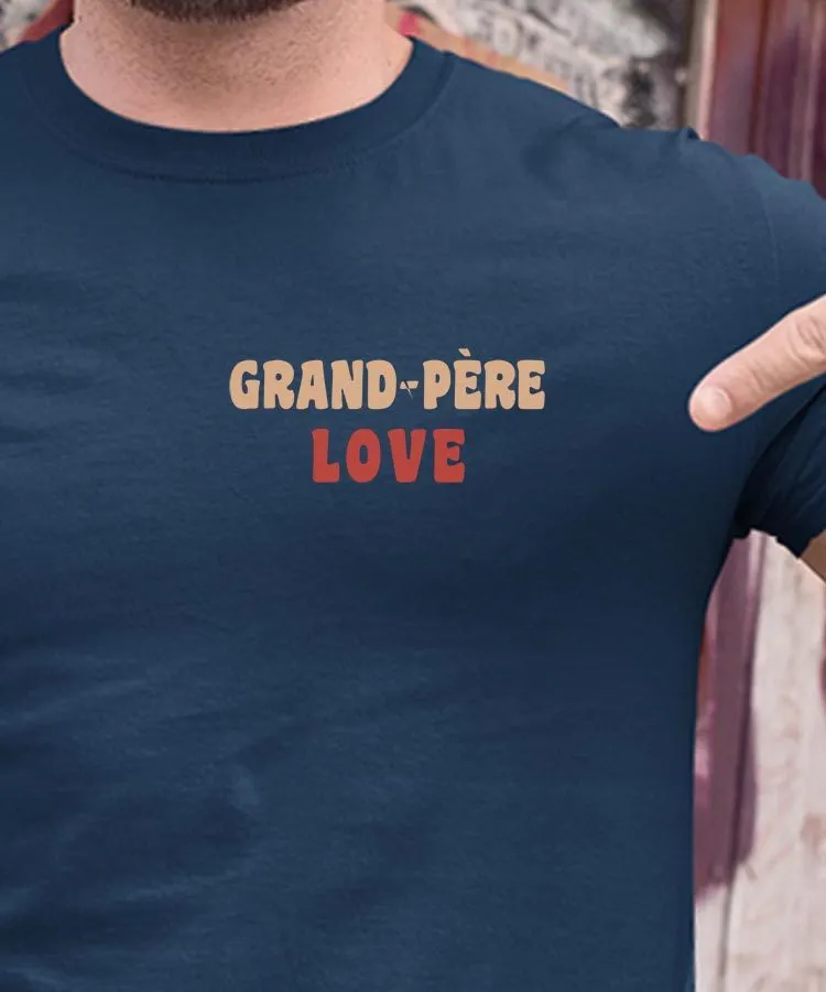 T-Shirt Grand-Père love Pour homme