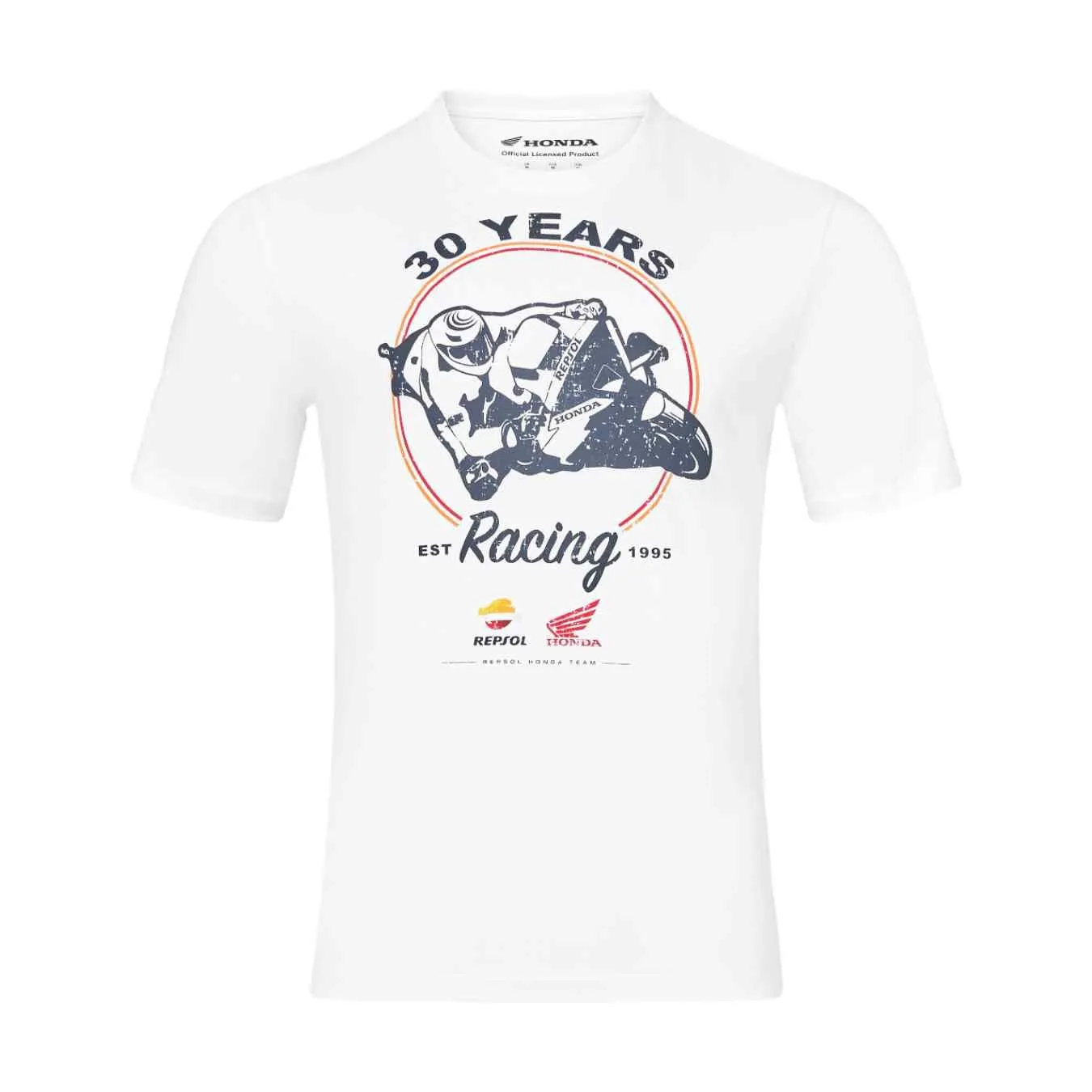 T-Shirt HONDA Castore Repsol 30 Ans Blanc pour Homme HON24_TSH_30A