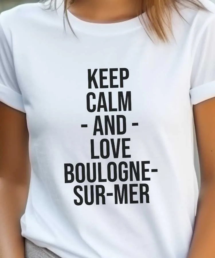 T-Shirt Keep Calm Boulogne-sur-Mer