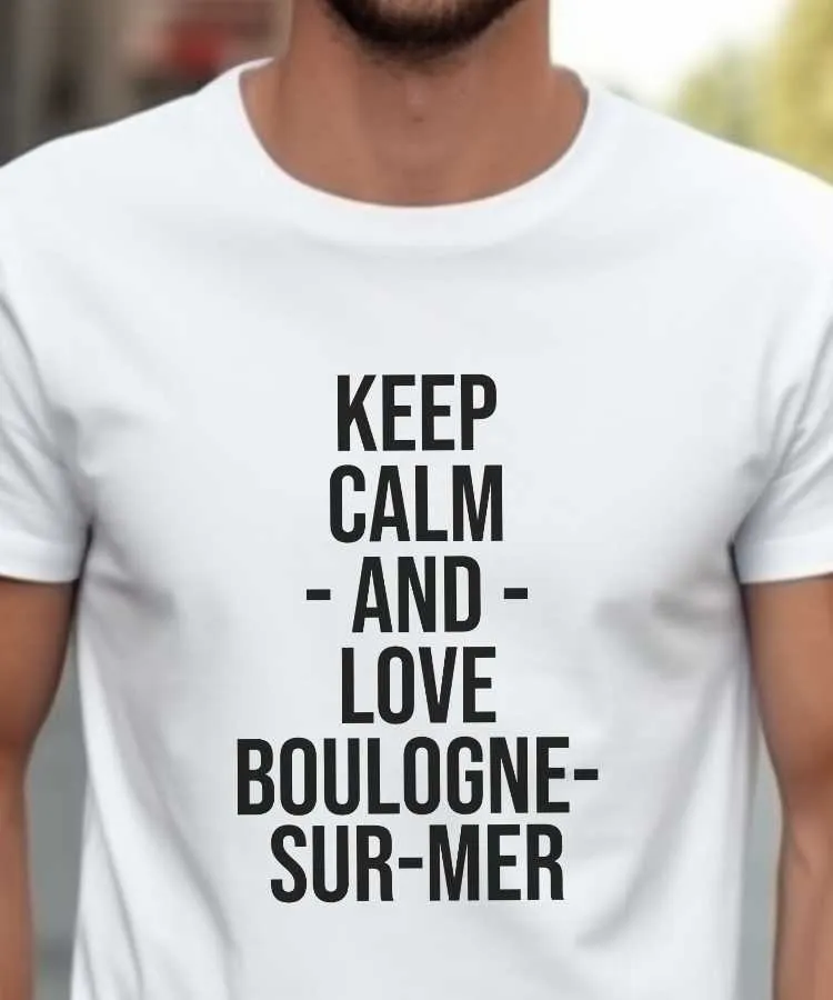 T-Shirt Keep Calm Boulogne-sur-Mer