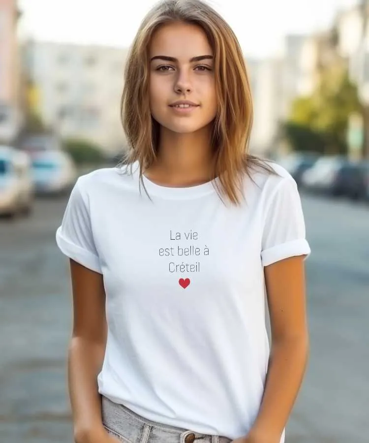 T-Shirt La vie est belle à Créteil