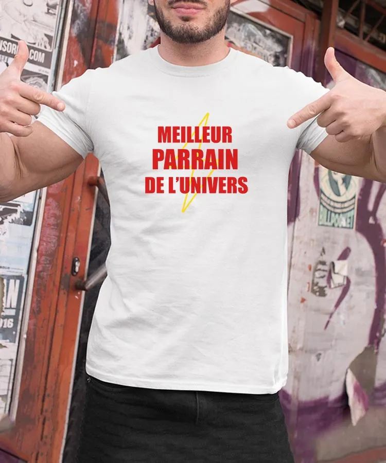 T-Shirt Meilleur Parrain de l'univers Pour homme