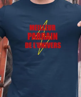 T-Shirt Meilleur Parrain de l'univers Pour homme