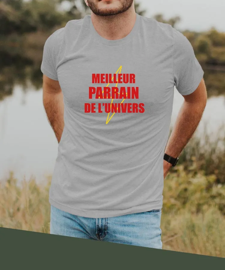 T-Shirt Meilleur Parrain de l'univers Pour homme