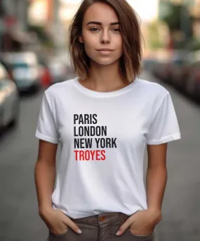 T-Shirt Paris London New York Troyes