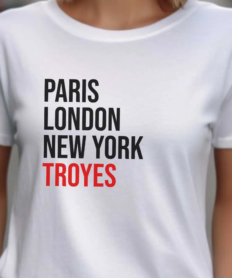 T-Shirt Paris London New York Troyes