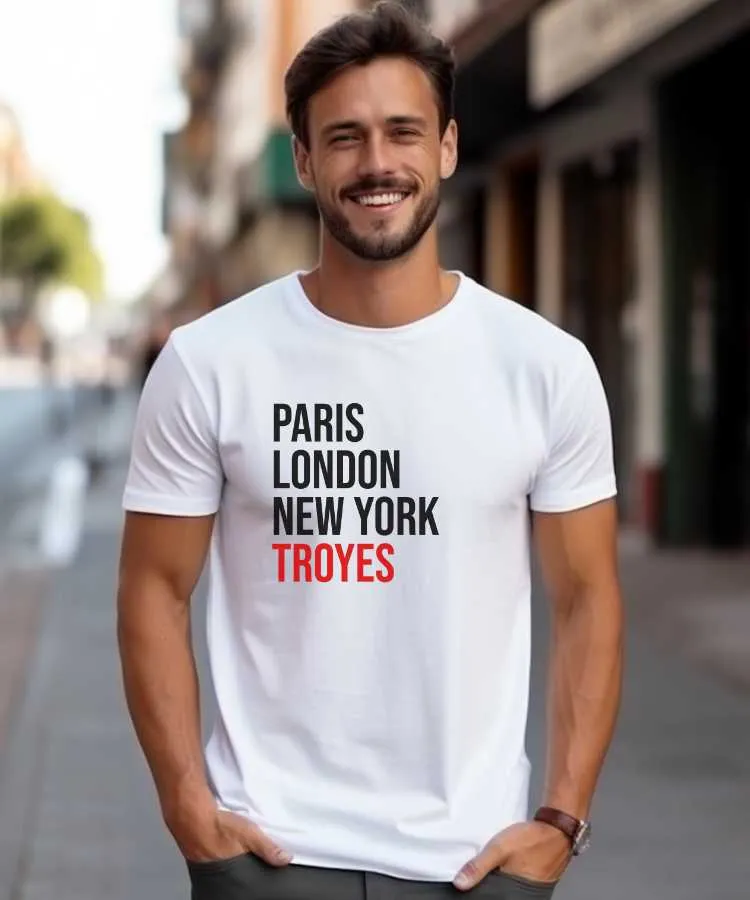 T-Shirt Paris London New York Troyes