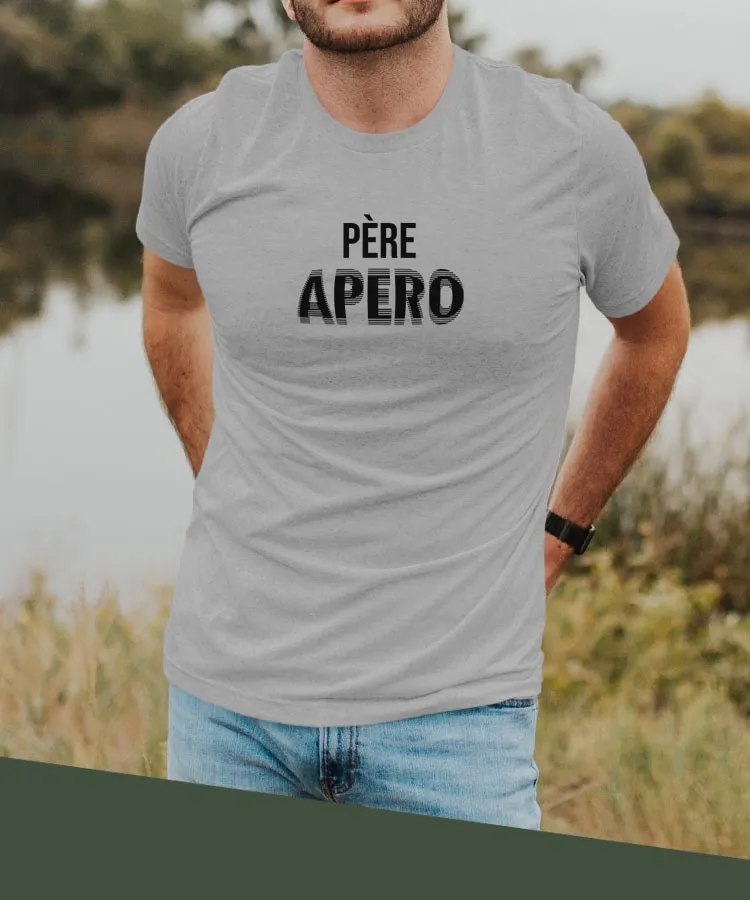 T-Shirt Père apéro face Pour homme