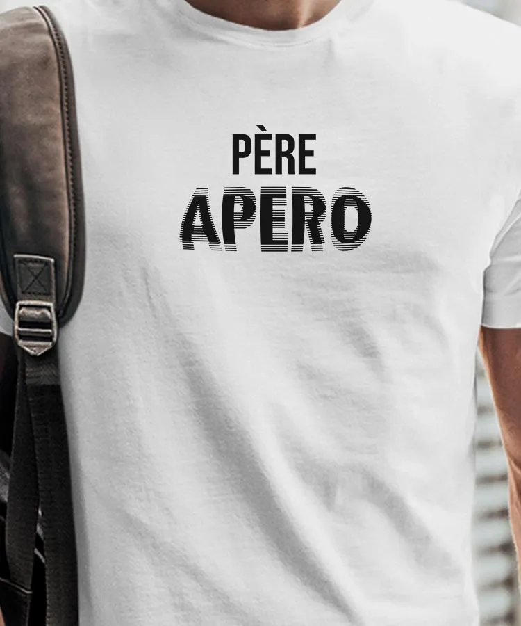 T-Shirt Père apéro face Pour homme