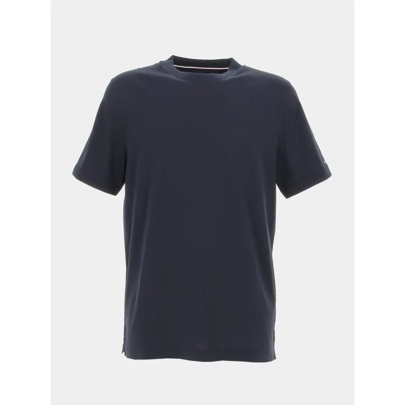 T-shirt slim linear logo bleu marine homme - Tommy Jeans | wimod