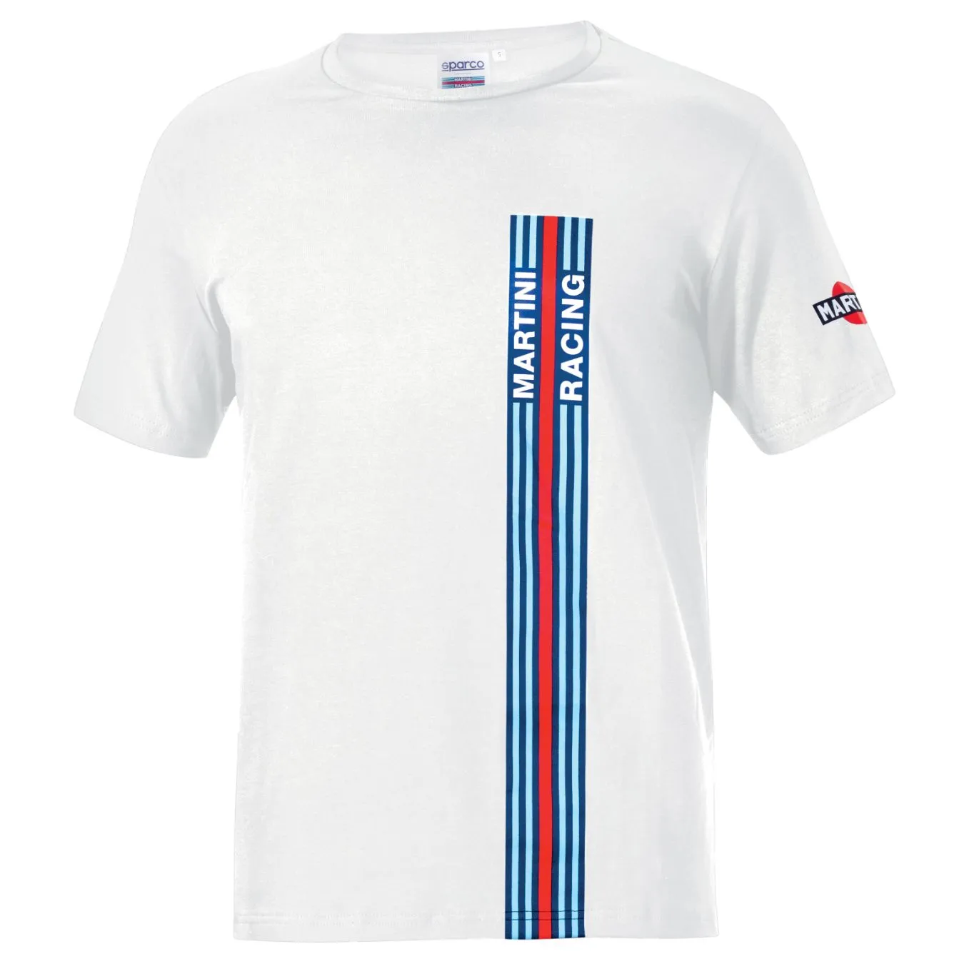 T-Shirt SPARCO MARTINI RACING Stripes blanc pour homme