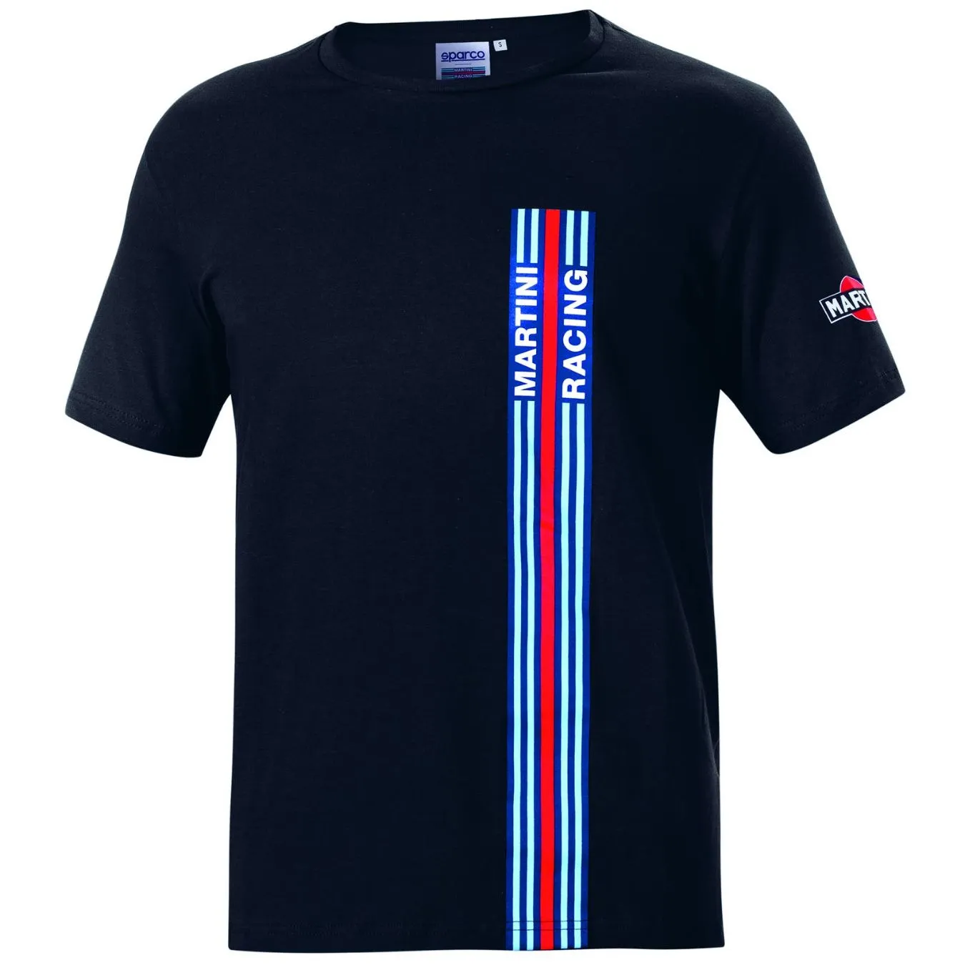 T-shirt SPARCO MARTINI RACING STRIPES noir