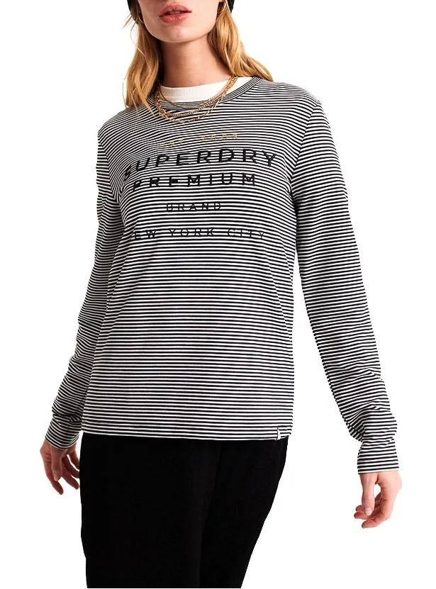 T-Shirt Superdry Dunne Black Femme