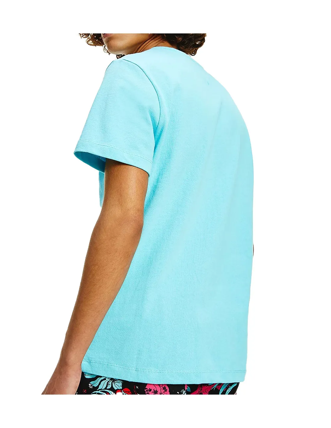 T-shirt Tommy Jeans ref 53210 CTA Bleu